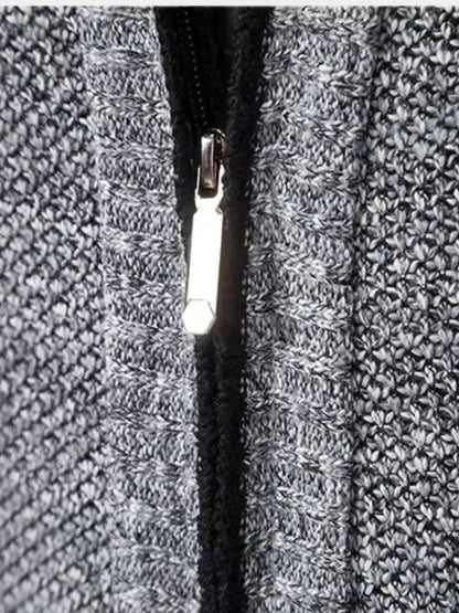 Men’s Knit Sweater – Elegant Full Zip Casual Everyday Knitwear SPECTER