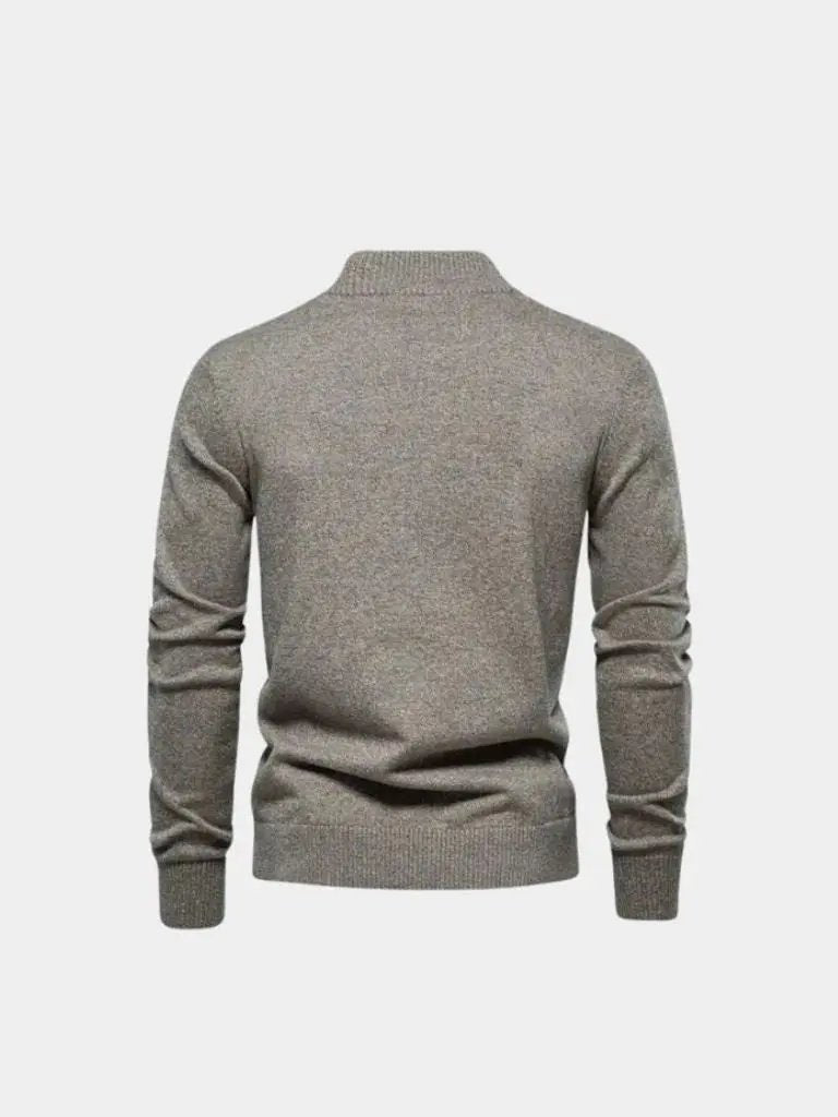 Men’s Cardigan Sweater – Knitted Stand Collar Casual Everyday Knitwear SPECTER