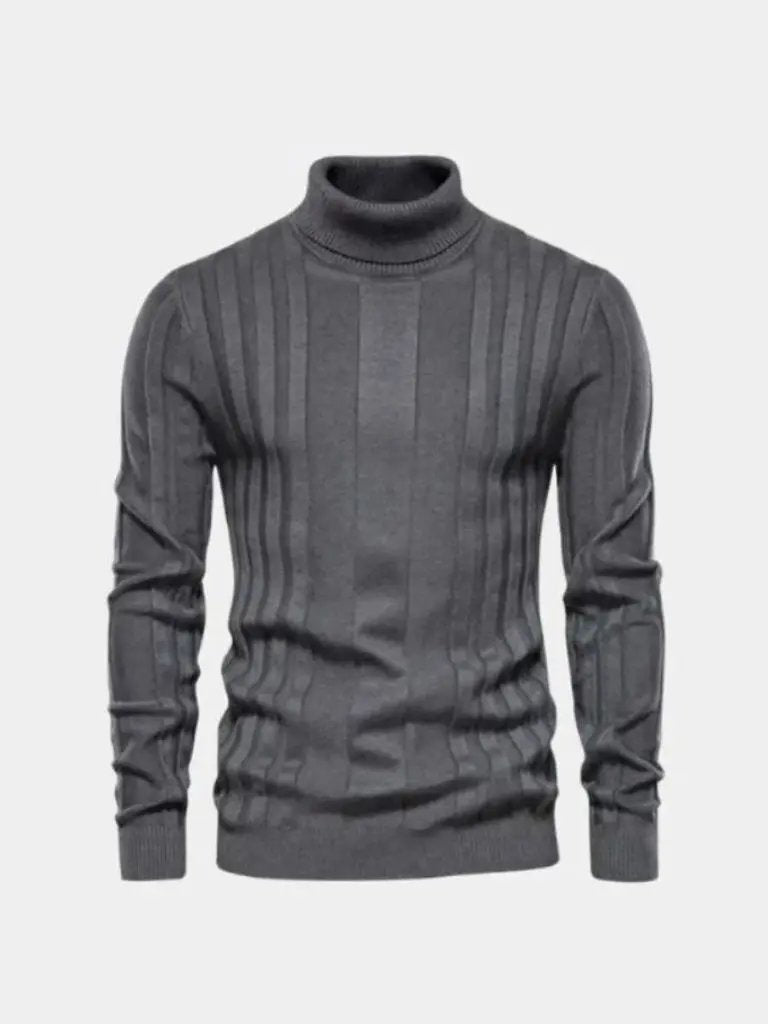 Men’s Knit Knit Sweater – Turtleneck Knitwear Pullover Casual Everyday Knitwear SPECTER